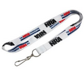 Dye-Sublimated Polyester Lanyard- 1"W X 36"L